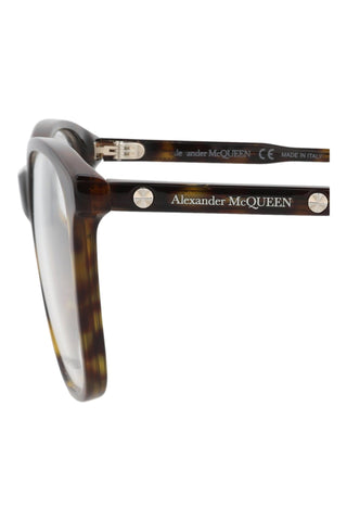 Alexander McQueen AM0191O Dark Havana Eyeglasses