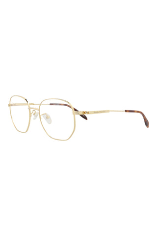 Alexander McQueen AM0267O Light Gold Eyeglasses