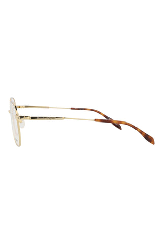 Alexander McQueen AM0267O Light Gold Eyeglasses