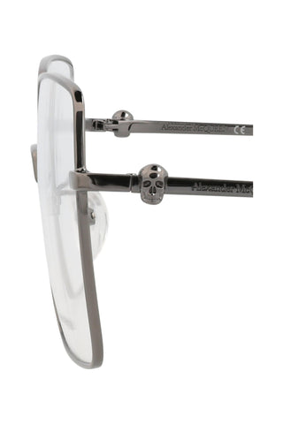 Alexander McQueen AM0276O Dark Ruthenium Eyeglasses