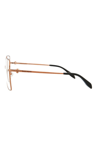 Alexander McQueen AM0276O Transparent Varnished Nude Eyeglasses