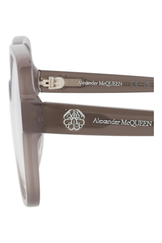 Alexander McQueen AM0286O Opal Dark Taupe Eyeglasses