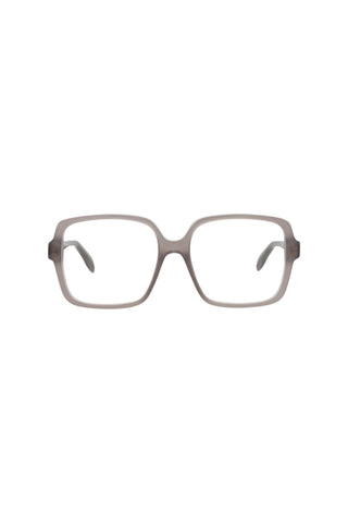 Alexander McQueen AM0286O Opal Dark Taupe Eyeglasses