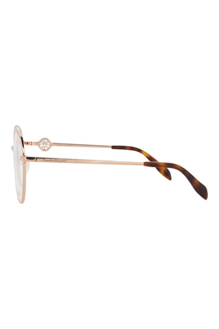 Alexander McQueen AM0291O Rose Gold Eyeglasses