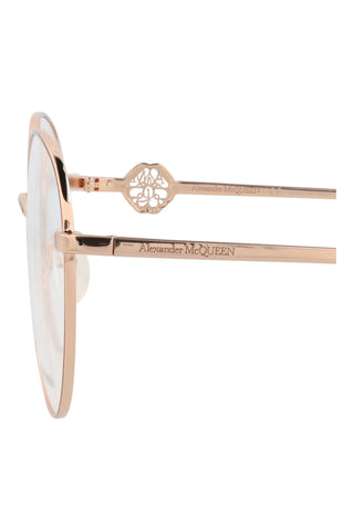 Alexander McQueen AM0291O Rose Gold Eyeglasses
