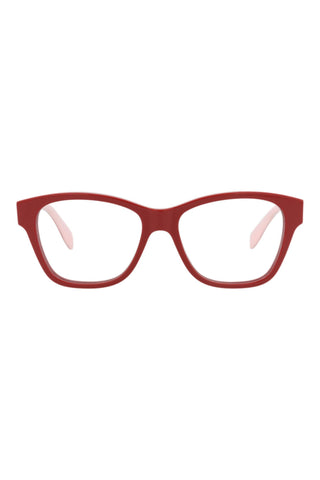 Alexander McQueen AM0306O Red Eyeglasses