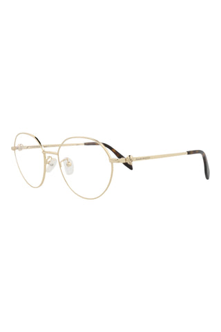 Alexander McQueen AM0319O Light Gold Eyeglasses