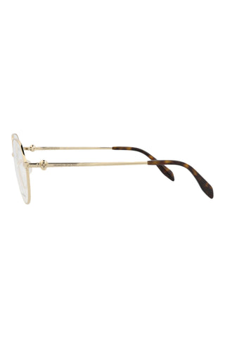Alexander McQueen AM0319O Light Gold Eyeglasses