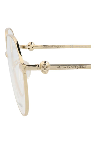 Alexander McQueen AM0319O Light Gold Eyeglasses