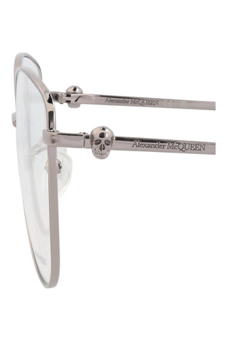 Alexander McQueen AM0320O Light Ruthenium Eyeglasses