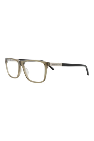 Alexander McQueen AM0323O Light Opal Khaki Eyeglasses