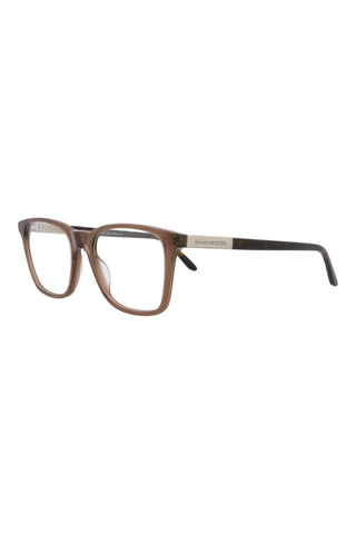 Alexander McQueen AM0324O Light Opal Brown Eyeglasses