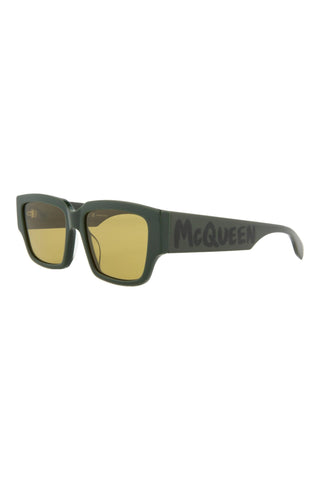 Alexander McQueen AM0329S Khaki Green Sunglasses