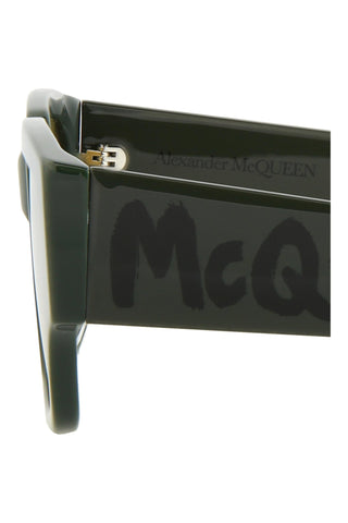 Alexander McQueen AM0329S Khaki Green Sunglasses