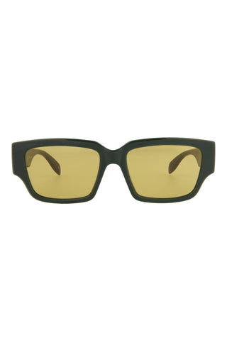 Alexander McQueen AM0329S Khaki Green Sunglasses