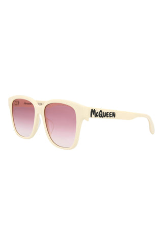 Alexander McQueen AM0331SK Ivory Sunglasses