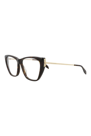 Alexander McQueen AM0341O Dark Havana Eyeglasses