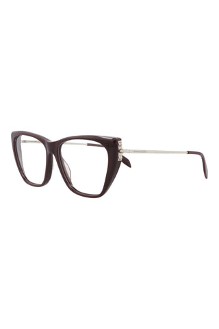 Alexander McQueen AM0341O Dark Purple Eyeglasses