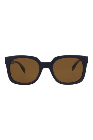 Alexander McQueen AM0348S Dark Blue Sunglasses