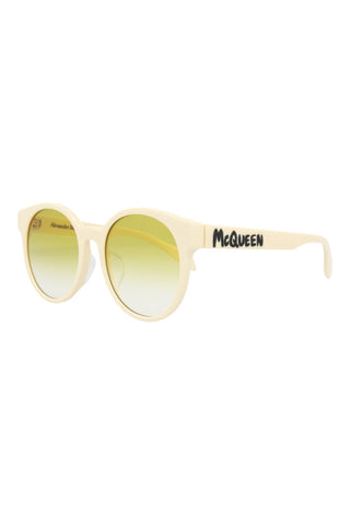 Alexander McQueen AM0349SA Ivory Sunglasses