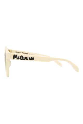 Alexander McQueen AM0349SA Ivory Sunglasses