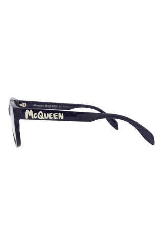 Alexander McQueen AM0350O Dark Blue Eyeglasses