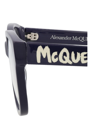 Alexander McQueen AM0350O Dark Blue Eyeglasses