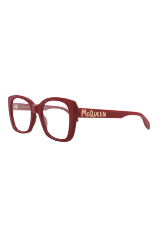 Alexander McQueen AM0351O Bordeaux Eyeglasses