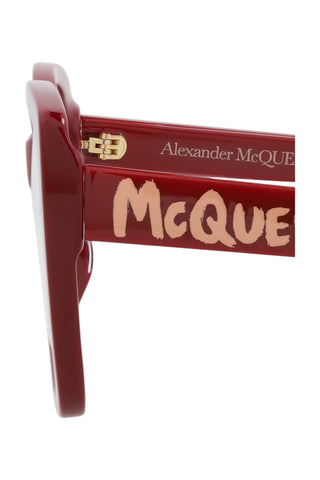 Alexander McQueen AM0351O Bordeaux Eyeglasses