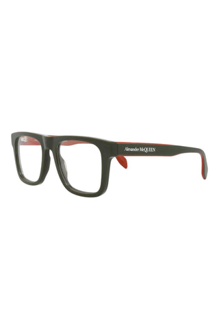 Alexander McQueen AM0357O Khaki Green Eyeglasses