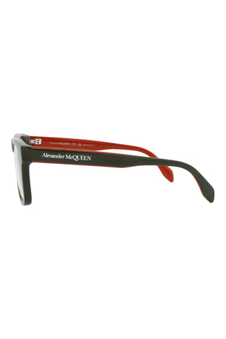 Alexander McQueen AM0357O Khaki Green Eyeglasses