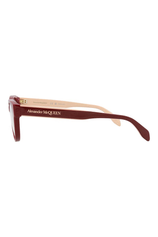 Alexander McQueen AM0359O Bordeaux Eyeglasses