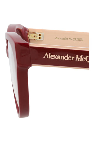 Alexander McQueen AM0359O Bordeaux Eyeglasses