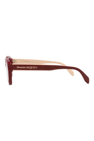 Alexander McQueen AM0360O Bordeaux Eyeglasses