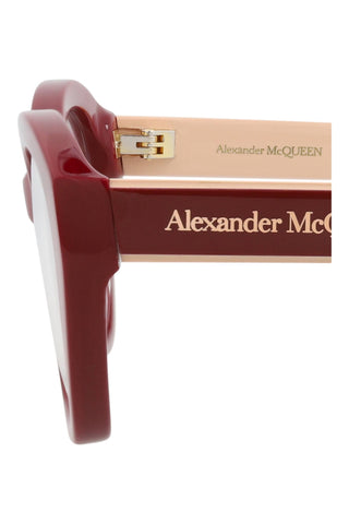 Alexander McQueen AM0360O Bordeaux Eyeglasses