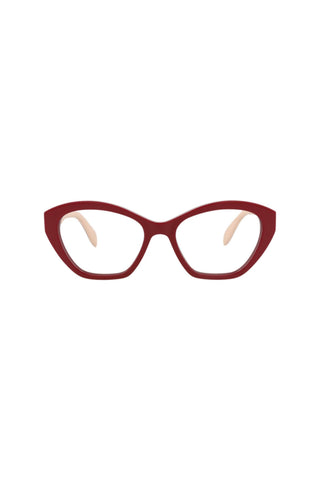 Alexander McQueen AM0360O Bordeaux Eyeglasses