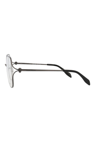 Alexander McQueen AM0368O Dark Ruthenium Eyeglasses