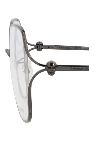 Alexander McQueen AM0368O Dark Ruthenium Eyeglasses