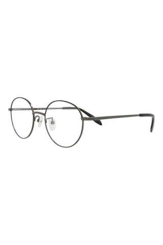 Alexander McQueen AM0369O Dark Ruthenium/Matte Black Varnish Eyeglasses