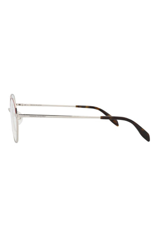 Alexander McQueen AM0369O Silver/Burgundy Eyeglasses