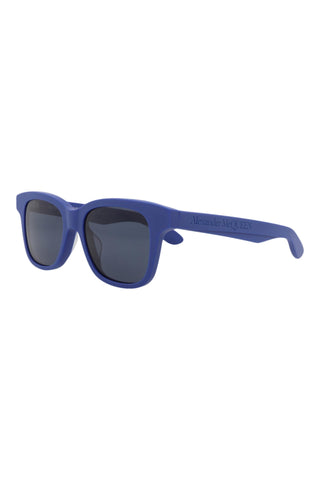 Alexander McQueen AM0382S Matte Electric Blue Sunglasses