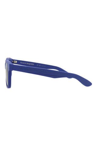 Alexander McQueen AM0382S Matte Electric Blue Sunglasses