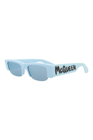 Alexander McQueen AM0404S Light Blue Sunglasses