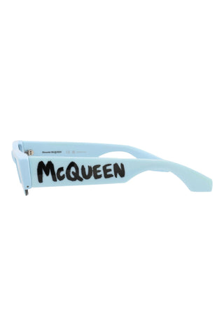 Alexander McQueen AM0404S Light Blue Sunglasses