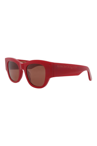 Alexander McQueen AM0420S Cherry Red Sunglasses