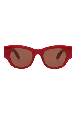 Alexander McQueen AM0420S Cherry Red Sunglasses