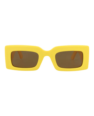 Alexander McQueen AM0433S Bright Yellow Sunglasses