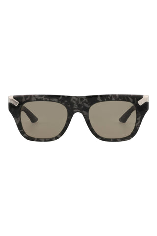 Alexander McQueen AM0441S Grey Havana Sunglasses