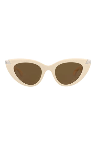 Alexander McQueen AM0442S Ivory Sunglasses