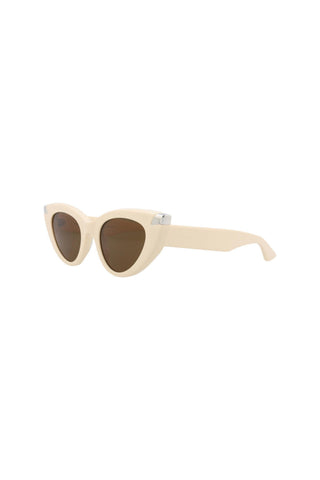 Alexander McQueen AM0442S Ivory Sunglasses
